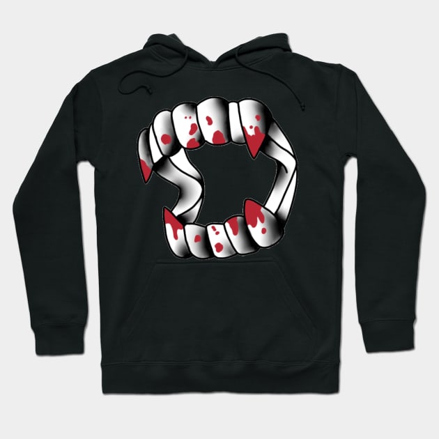 Vampire Teeth Hoodie by s-ocean